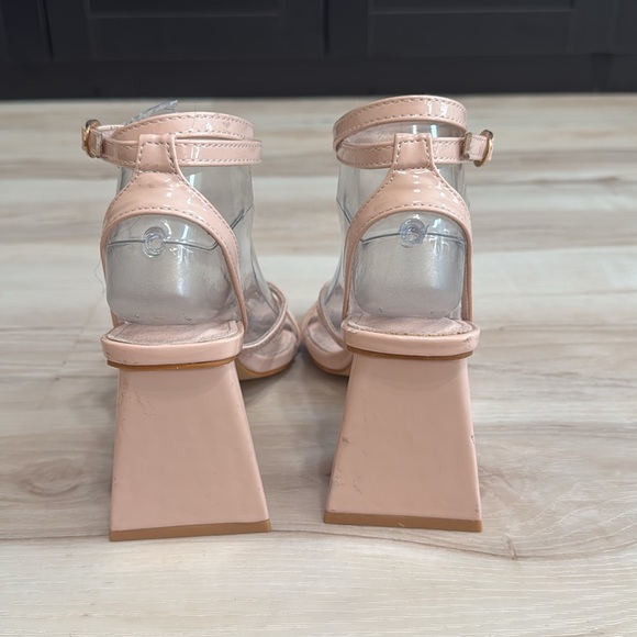 WILD DIVA LOUNGE Kitsa Heeled Sandal In Baby Pink - Picture 5 of 8